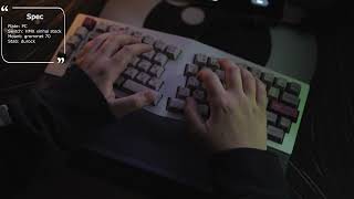 Typing Sound TypeK Gok PC Plate with HMX Xinhai [upl. by Sievert249]