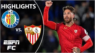 👏 SERGIO RAMOS SCORES 👏 Getafe vs Sevilla  Copa Del Rey Highlights [upl. by Cockburn]