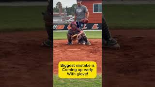 Youth catchers receiving  receiving technique  how to receive properly [upl. by Borg]