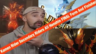 Anime Fan Reacts To Kamen Rider Secondary Riders All Henshin FINAL Form And Finisher [upl. by Etiuqal]