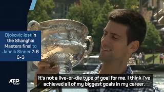 Interview Novak Djokovic Shanghai 2024 [upl. by Ahsiuqat38]