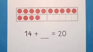 Ergänzen bis 20 am leeren Zwanzigerfeld Teil 2  Mathe  Grundschule  Klasse 1  einfach üben [upl. by Rizas]