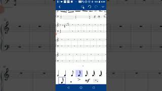 ①Android用楽譜作成アプリ【Notation Pad】で作ってみた [upl. by Yleoj]