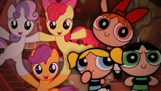 Cutie Mark Crusaders vs Powerpuff Girls Epic Rap Battles of Cartoons Season 1 finale [upl. by Enitnelav483]