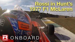 Alexander Rossi Drives James Hunts McLaren M26 Formula 1 Car [upl. by Postman]