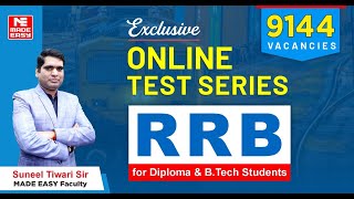 RRB Recruitment 2024  Total 9144 Railway Jobs  Exclusive Online Test Series  RRB Technician Exam [upl. by Oca]