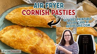 Air Fryer Cornish Pasties perfect for leftovers [upl. by Anawak]