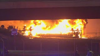 Community reacts after massive truck fire off I55 near Valero plant [upl. by Jacques]