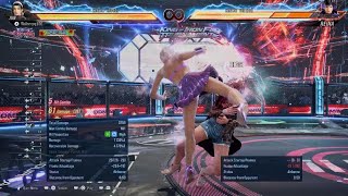 TEKKEN8 P108 Jun Kazama F2 Arena Wall Carry Combo wHeat Dash 101 Damage tekken8 [upl. by Larrisa]