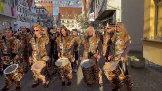 FZ Daugendorf am Fasnetsdienstag 2024 in Riedlingen 5 Video [upl. by Reifnnej]