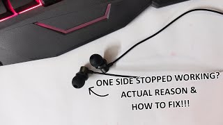 EarphoneHeadphone One Side Stopped WorkingActual Reason  How To Fix [upl. by Ringe]