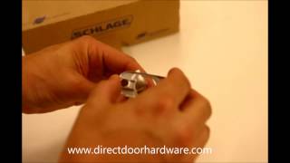 Adjusting a Schlage Residential Door Knob Latch [upl. by Biebel]