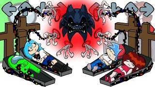 Phantom Attack Sonic Lord X Destroys the World  Mini Crewmate vs FNF Characters  Among Us [upl. by Emelita]