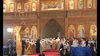 Coptic Mass at the Cathedral Church after New Years bombings in Alexandria [upl. by Poyssick]