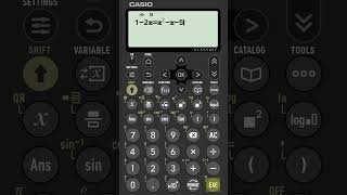 Solving A Quadratic And A Linear Simultaneous Equation On A Casio Classwiz fx991CW Calculator [upl. by Norrat]