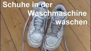 Kann man Turnschuhe in der Waschmaschine waschen Schuhe in Waschmaschine waschen [upl. by Ronni]