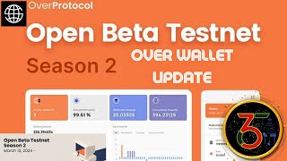 OVER WALLET LATEST UPDATE BETA TEST NET  ওভার ওয়ালেট সর্বশেষ আপডেট বিটা টেস্ট নেট  OVER TOKEN [upl. by Sommers664]