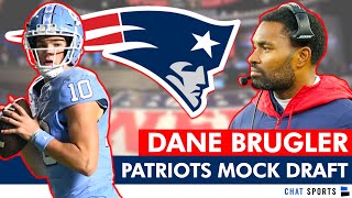 Patriots 2024 NFL Mock Draft From Dane Brugler New England Patriots 7Round Mock Draft Reaction [upl. by Kisor]