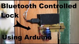 Bluetooth controlled lock Using Arduino tutorial [upl. by Scharff]