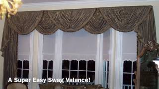 A SUPER Easy Swag Valance Anyone Can Make [upl. by Tristas]