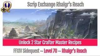 FFXIV Unlock 2 Star Crafter Master Recipes Level 70  Stormblood [upl. by Occer]