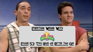 Everything Wrong With Mighty Morphin Power Rangers Episode 52 Two Heads are Better Than One [upl. by Eerb]