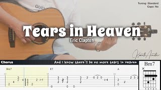 Tears in Heaven  Eric Clapton  Fingerstyle Guitar  TAB  Chords  Lyrics [upl. by Pulcheria]