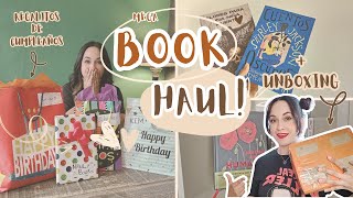 Mega Book Haul  Compritas Regalos amp Unboxing 🎂📦 [upl. by Carlyn737]