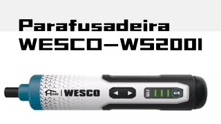 PARAFUSADEIRA WESCO  WS2001 COM DEFEITO [upl. by Kosaka]