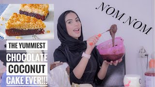 Chocolate Coconut Cake  Baking The YUMMIEST Cake Ever  VLOG [upl. by Ladnor]