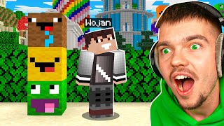 SZALONY CHOWANY ale JESTEŚMY BLOKAMI w Minecraft Palion Wojan Noobek Ptyś [upl. by Carri]