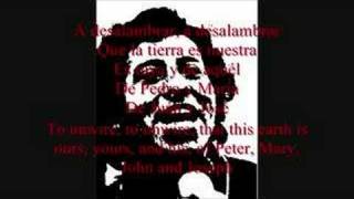 quotA Deslambrarquot by Victor Jara Spanish and English lyrics [upl. by Auqkinahs]