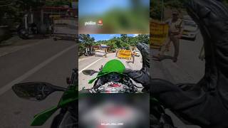 Police 🚨 pro rider father ❤️ ninja zx10r agastya father ❤️ exhaust  prorider1000 sad shorts [upl. by Golightly]