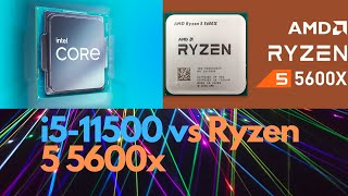 i5 11500 vs Ryzen 5 5600x [upl. by Edna]