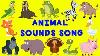 Animal Sounds Song  English nursery rhyme  Baby Song for children [upl. by Eemyaj]