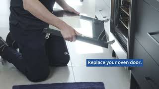 How to easily remove and replace your oven door [upl. by Llerdnod884]