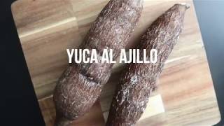 yuca al ajillo estilo boricua  yuca puerto rican style [upl. by Berrie]