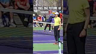 WOW is this the FUTURE of tennis⁉️ tennis pickleball shorts [upl. by Dnomde]