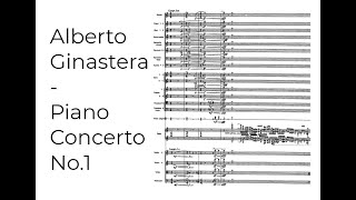 Alberto Ginastera  Piano Concerto No1 Full Score [upl. by Fink]