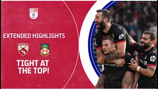 TIGHT AT THE TOP  Morecambe v Wrexham extended highlights [upl. by Chatav65]