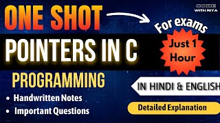 Pointers Complete Tutorial in Detail with Examples C Programming [upl. by Wolliw]