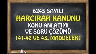 Harcırah Kanunu Madde 41 42 43 [upl. by Kinghorn]