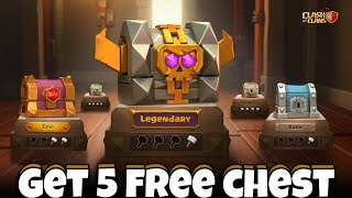 New Update  Opening 100 Treasure Chest in Live Clash of Clans [upl. by Fasa]