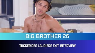 Big Brother 26 Tucker Des Lauriers Exit Interview [upl. by Cranford196]