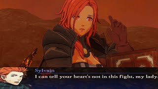 Fire Emblem Warriors Three Hopes  Sylvain vs Hapi Unique Dialogue [upl. by Nylteak]