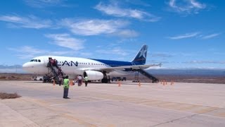 Galapagos  Airbus A320  Onboard Takeoff and Landing [upl. by Lyckman]