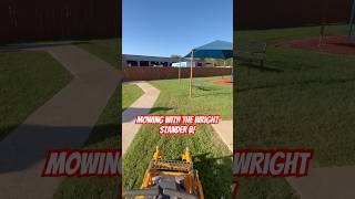 Mowing with the Wright Stander B  The StandOn Mower Revolution [upl. by Fleck]