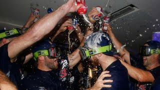 Blue Jays celebrate return to playoffs with wild clubhouse party [upl. by Carli]