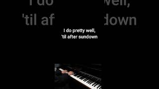 round Midnight  Ella Fitzgerald piano karaoke lyrics [upl. by Eemiaj745]