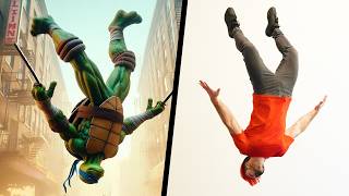 Stunts from Teenage Mutant Ninja Turtles In Real Life TMNT [upl. by Valerio]